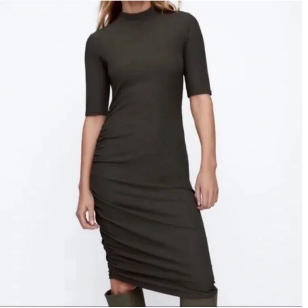 Zara Ribbed MIDI Dress